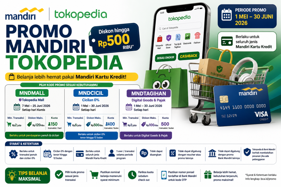 Promo Mandiri x Tokopedia